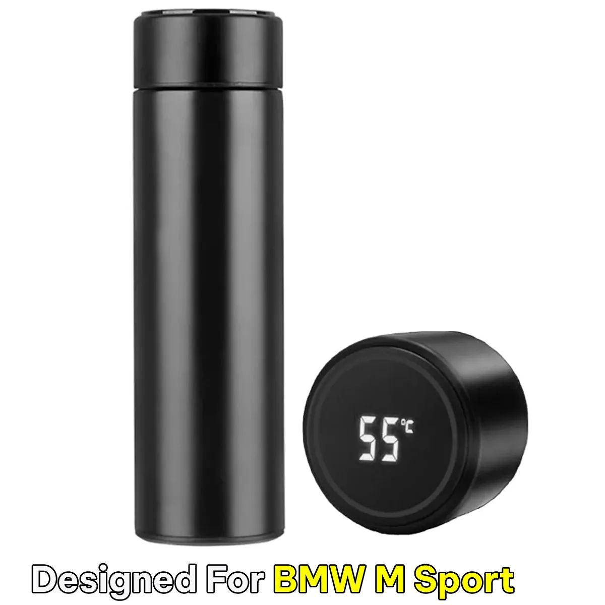 17oz Insulated Water Bottle with LED Temperature Display, Coffee Tea Infuser Bottle Double Wall Vacuum Insulated Water Bottle for Hot or Cold Drink, Stainless Steel Sports Automotive Travel Mug