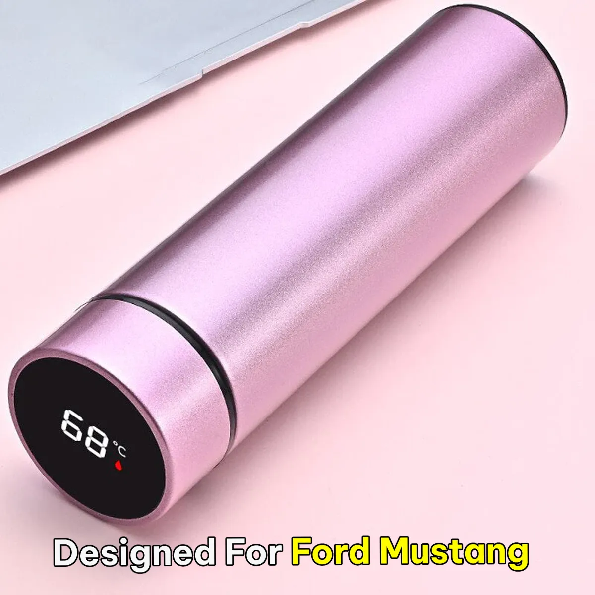 17oz Insulated Water Bottle with LED Temperature Display, Coffee Tea Infuser Bottle Double Wall Vacuum Insulated Water Bottle for Hot or Cold Drink, Stainless Steel Sports Automotive Travel Mug