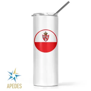1861 Poland Lithuania Kiev Belarus Marine Flag Stainless Steel Skinny Tumbler 20 OZ