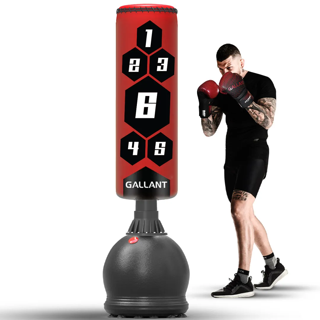 5.5ft Heritage Red Free-Standing Punchbag