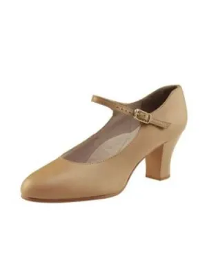 650 - 2" Student Footlight Character Shoes (Caramel)-Adult