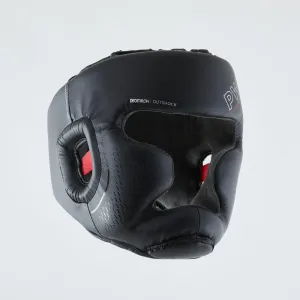 Adult Boxing Full Face Headguard 500 - Black