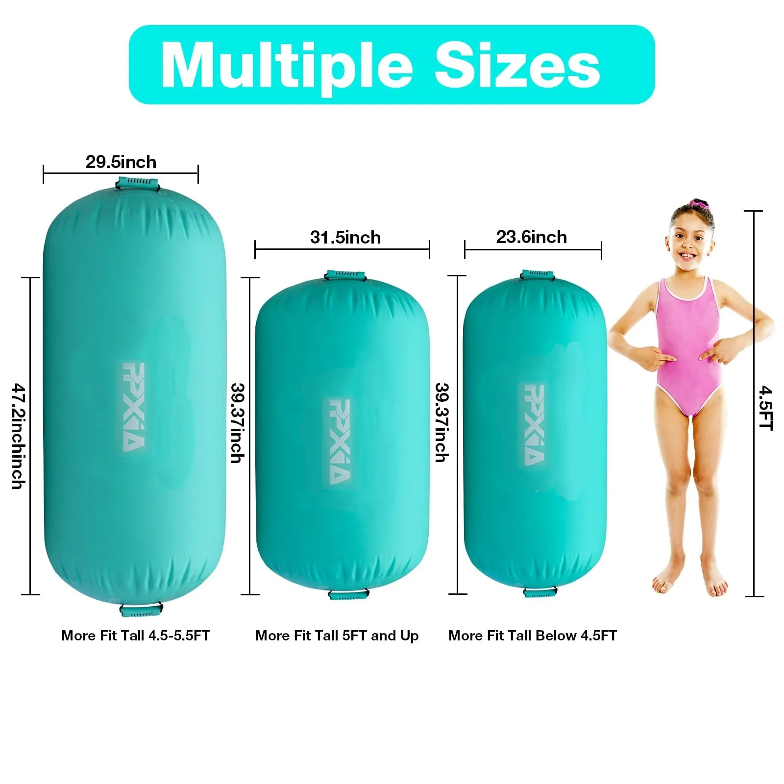 Air Roller Gymnastics Barrel  For Yoga Training Cheerleading Home Use