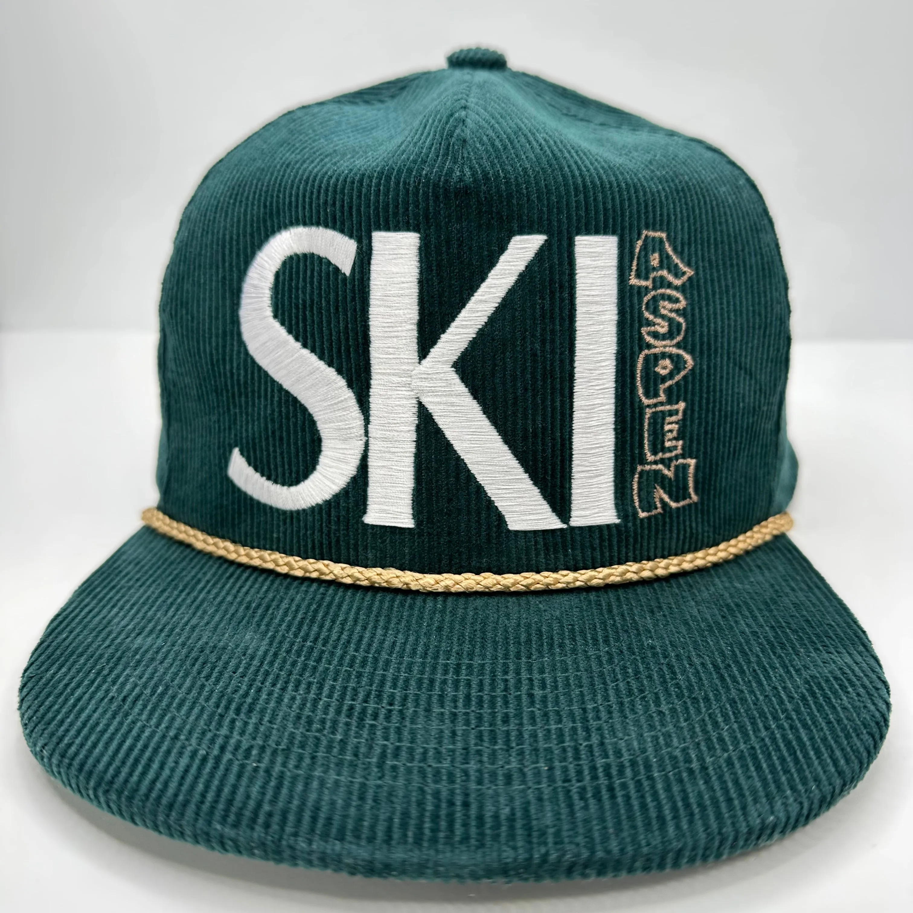 ASPEN SKI custom embroidered Hat Corduroy Snapback