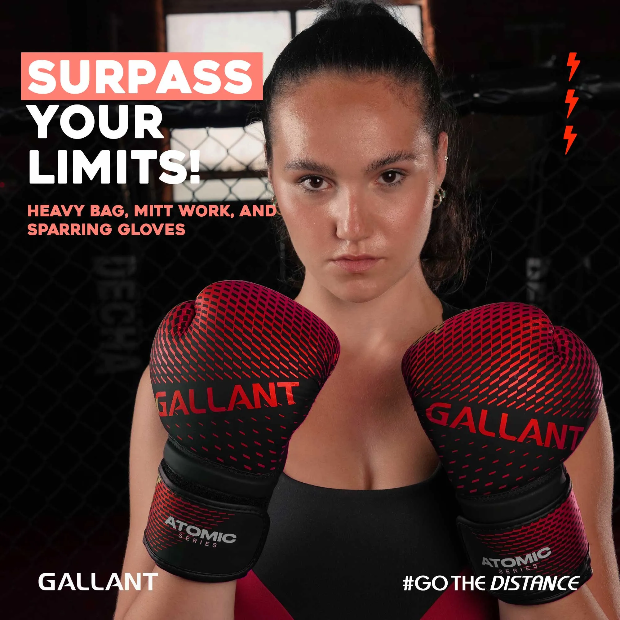 Atomic Series Boxing Glove - Red - Best Punching Gloves