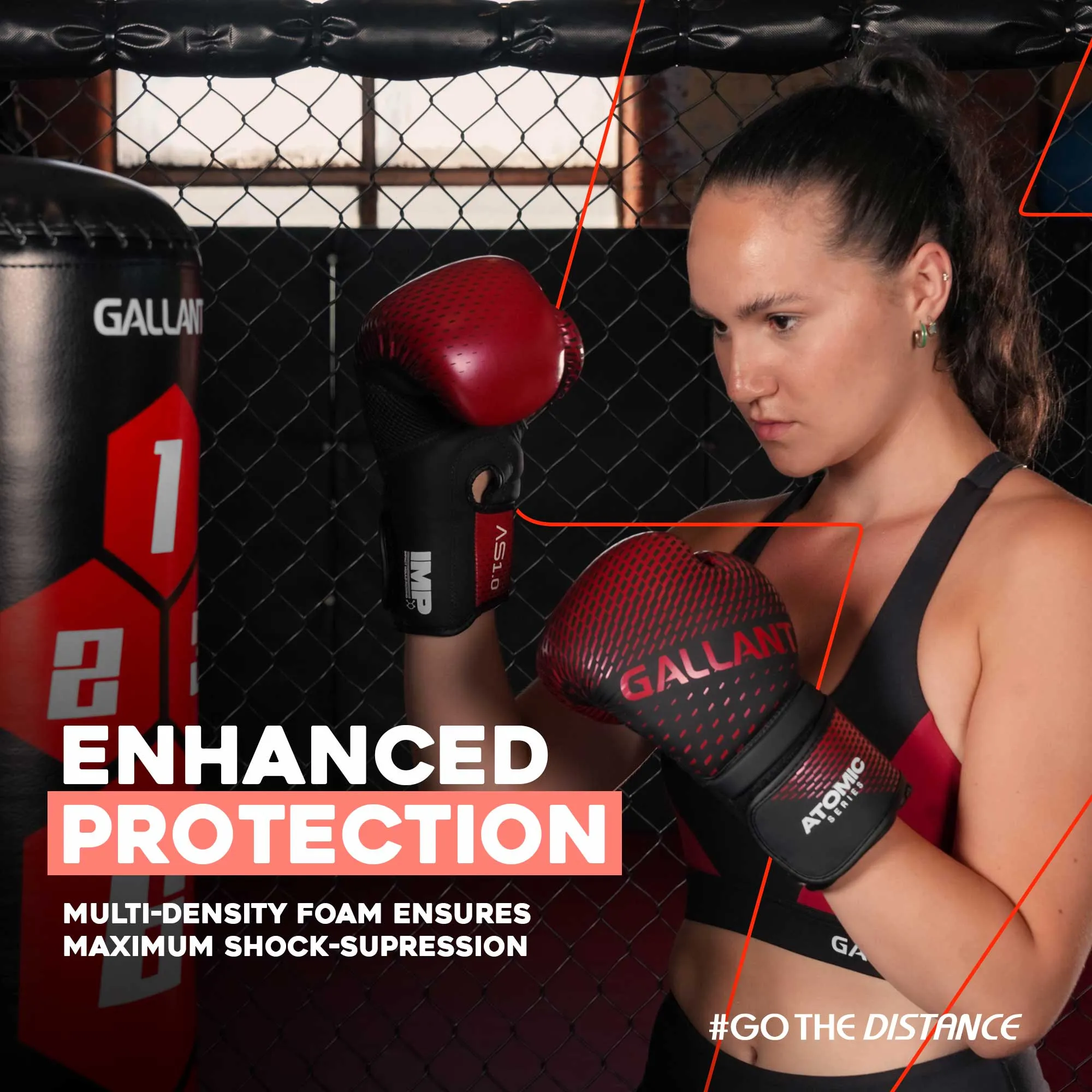 Atomic Series Boxing Glove - Red - Best Punching Gloves