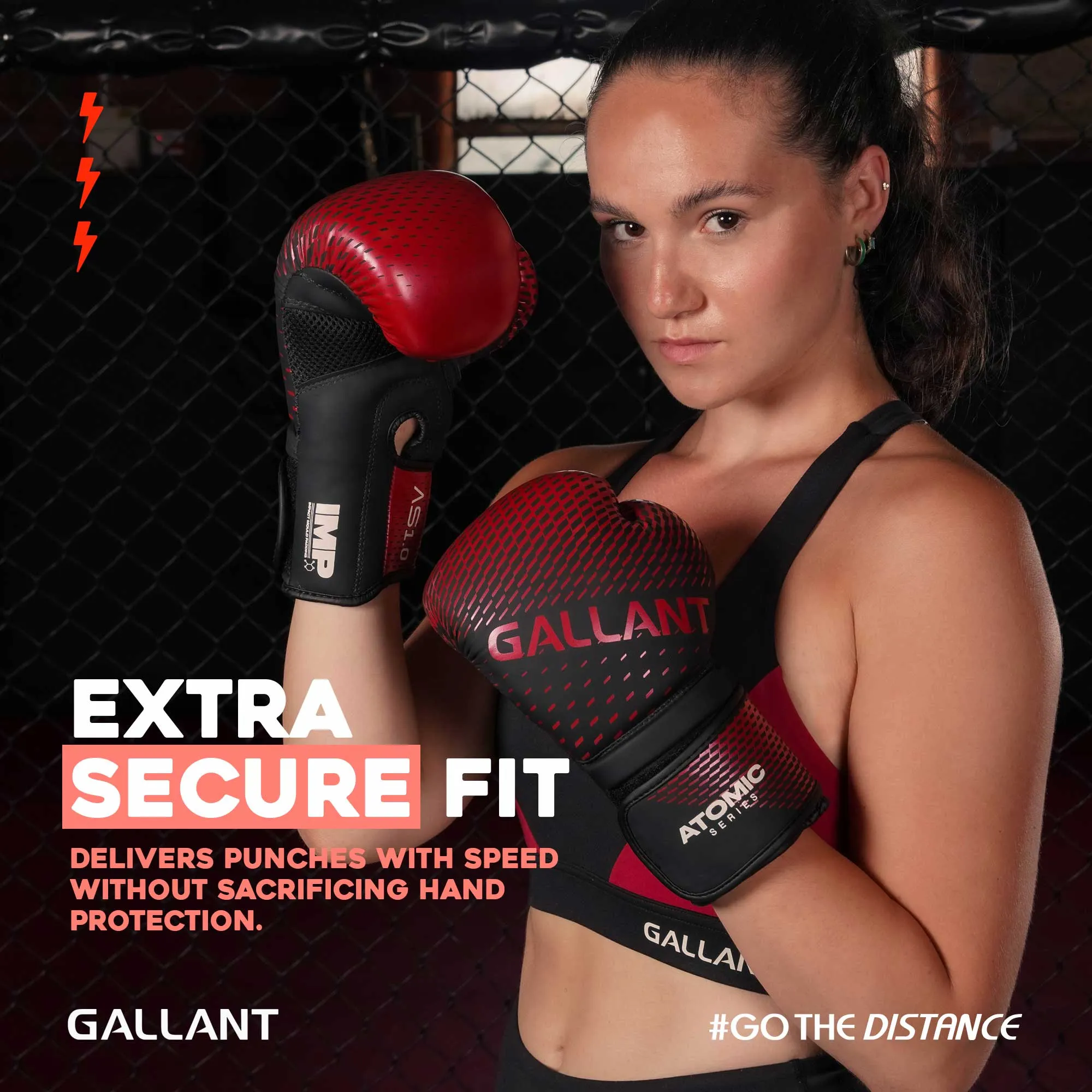 Atomic Series Boxing Glove - Red - Best Punching Gloves