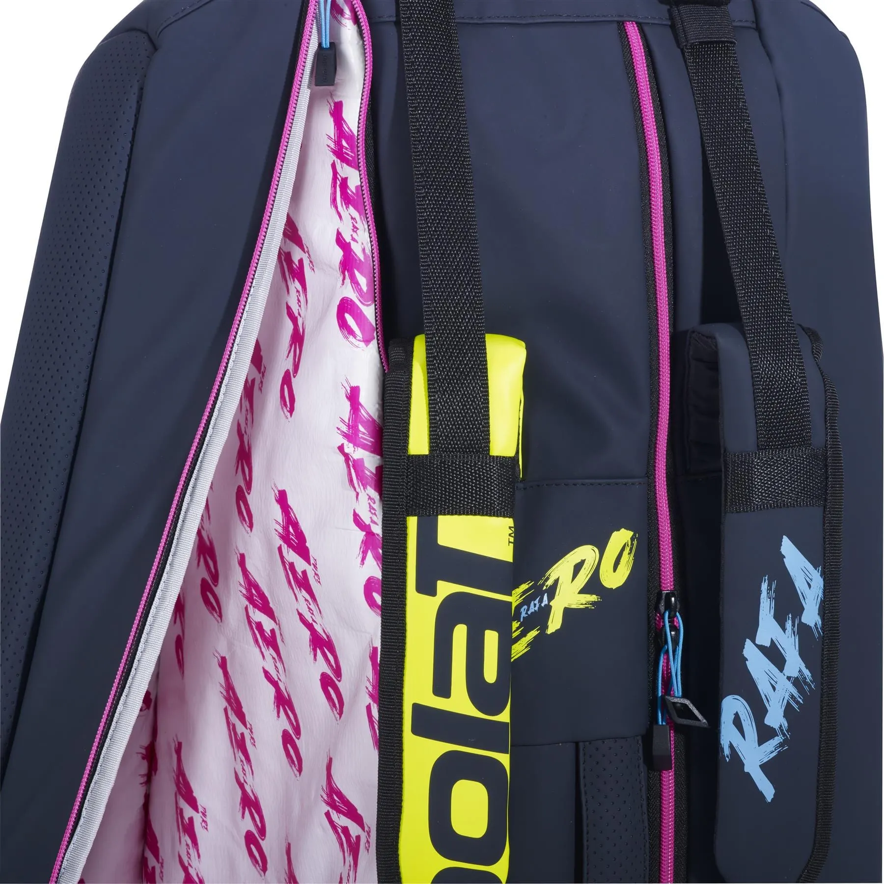 Babolat RH6 Pure Aero Rafa II Badminton Bag - Blue / Yellow / Pink