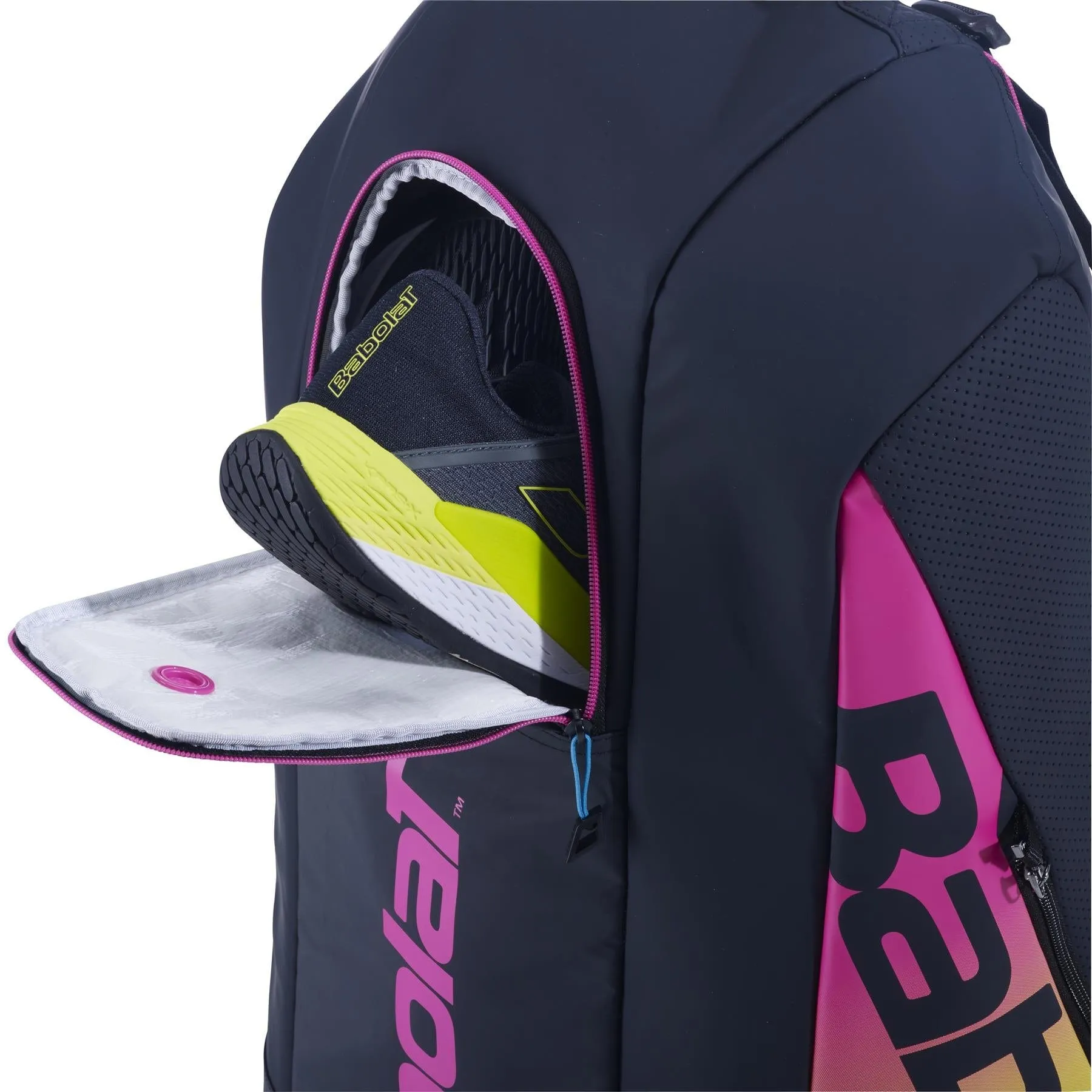 Babolat RH6 Pure Aero Rafa II Badminton Bag - Blue / Yellow / Pink