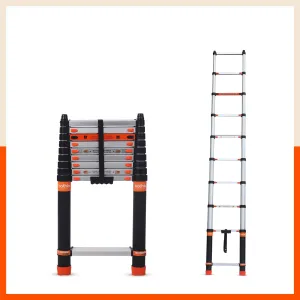 Bathla X-TEND 9.5 ft Aluminium Telescopic Ladder | Made in India (10 Step - 2.9 Mtr)