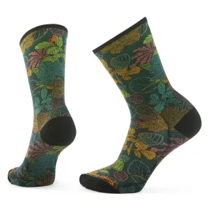 Bike Zero Cushion Aloha Forest Print Crew Socks - SW002703