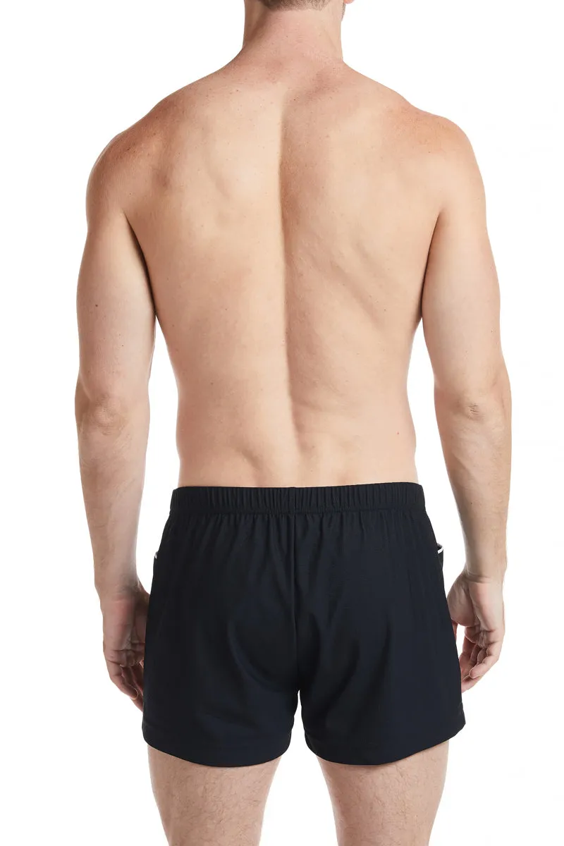 Black - EMMETT Sheer Mesh Board Short