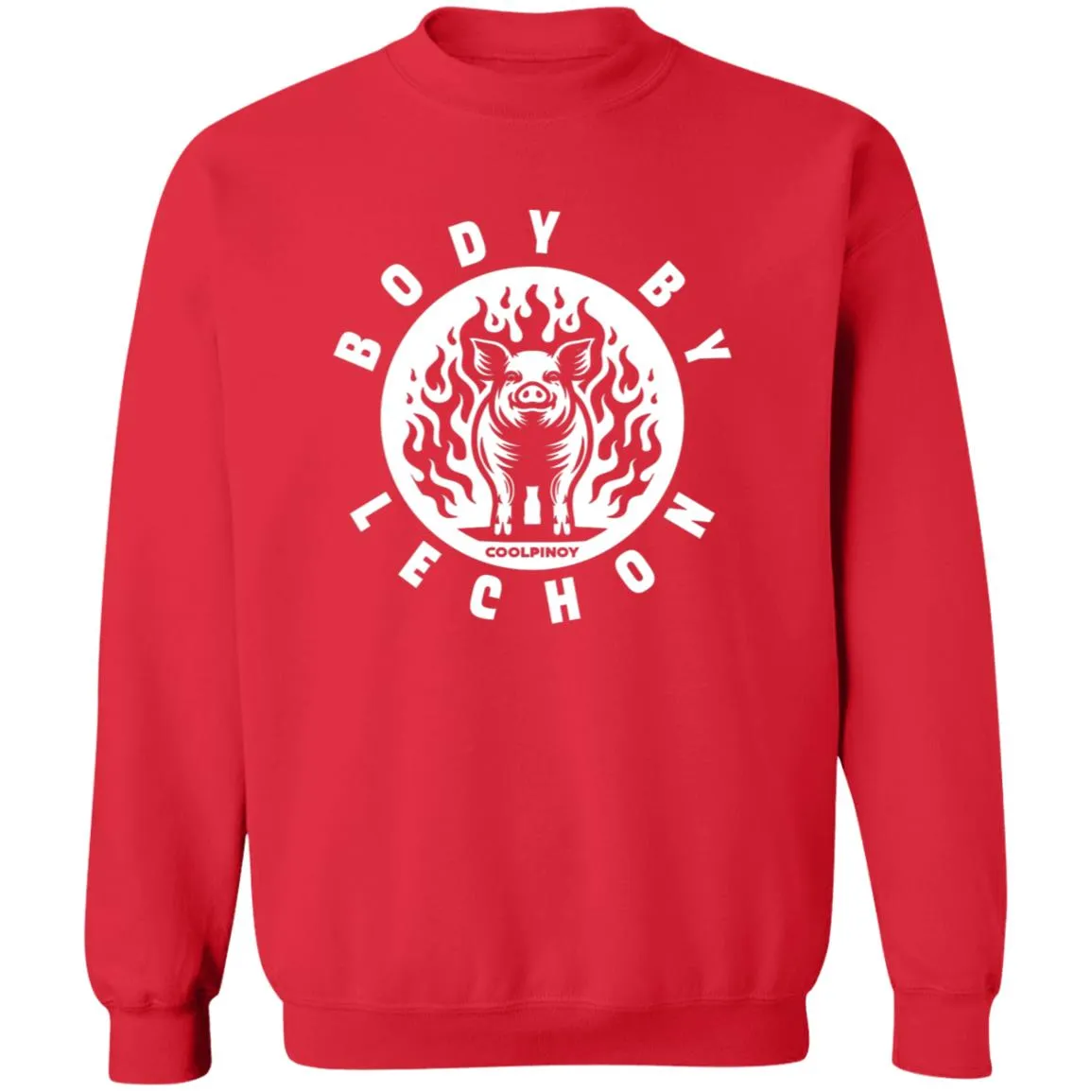 Body By Lechon Circle Unisex Crewneck Pullover Sweatshirt
