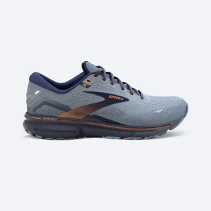 Brooks Ghost 15 Men's Waterproof Running Shoe in Ebony Black Oyster Available in Wide Widths