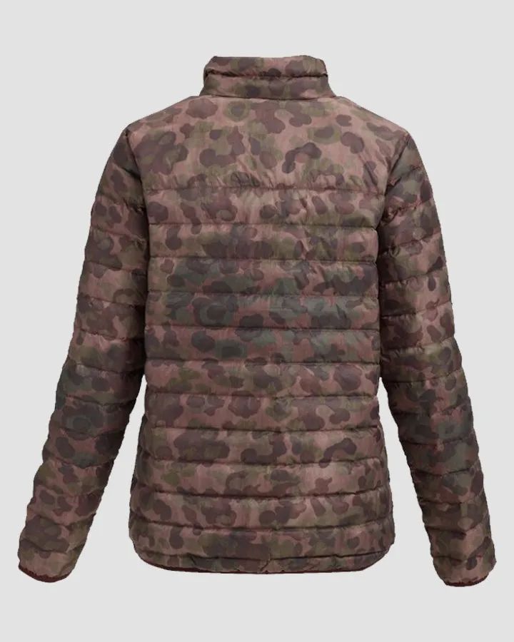 Burton Evergreen Women's Insulated Collar Down Snow Jacket - Moss Camo / Floral Camo