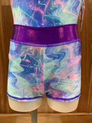 Capezio Gymnastics Shorts -Laser Lights - FINAL SALE
