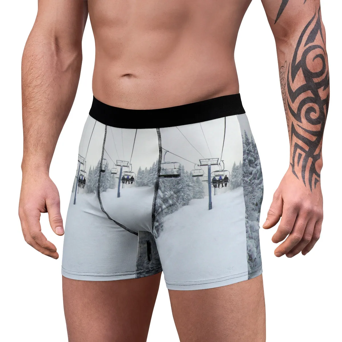 Chair Lift Vermont - Men's Boxer Briefs
