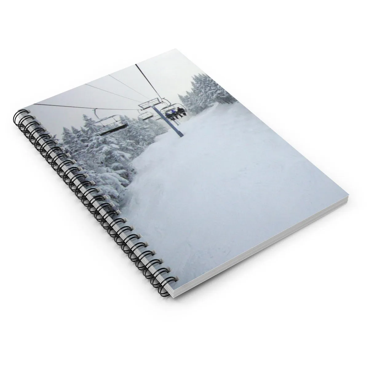 Chair Lift Vermont - Spiral Notebook