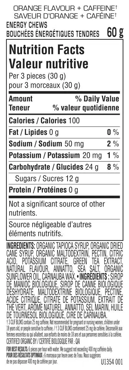 Clif Energy Bloks - Orange