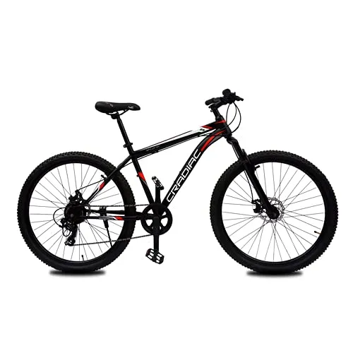 CRADIAC 29 MTB Shimano Unisex 18.00 Inch Frame 7 Gear Xplorer Mountain Bike (Black)