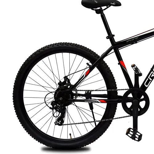 CRADIAC 29 MTB Shimano Unisex 18.00 Inch Frame 7 Gear Xplorer Mountain Bike (Black)
