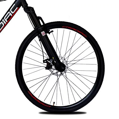 CRADIAC Unisex 700C 18.00 Inch Frame 700X35C Wheel 21 Gear Shimano Hybrid Bicycle - Black