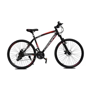 CRADIAC Unisex 700C 18.00 Inch Frame 700X35C Wheel 21 Gear Shimano Hybrid Bicycle - Black
