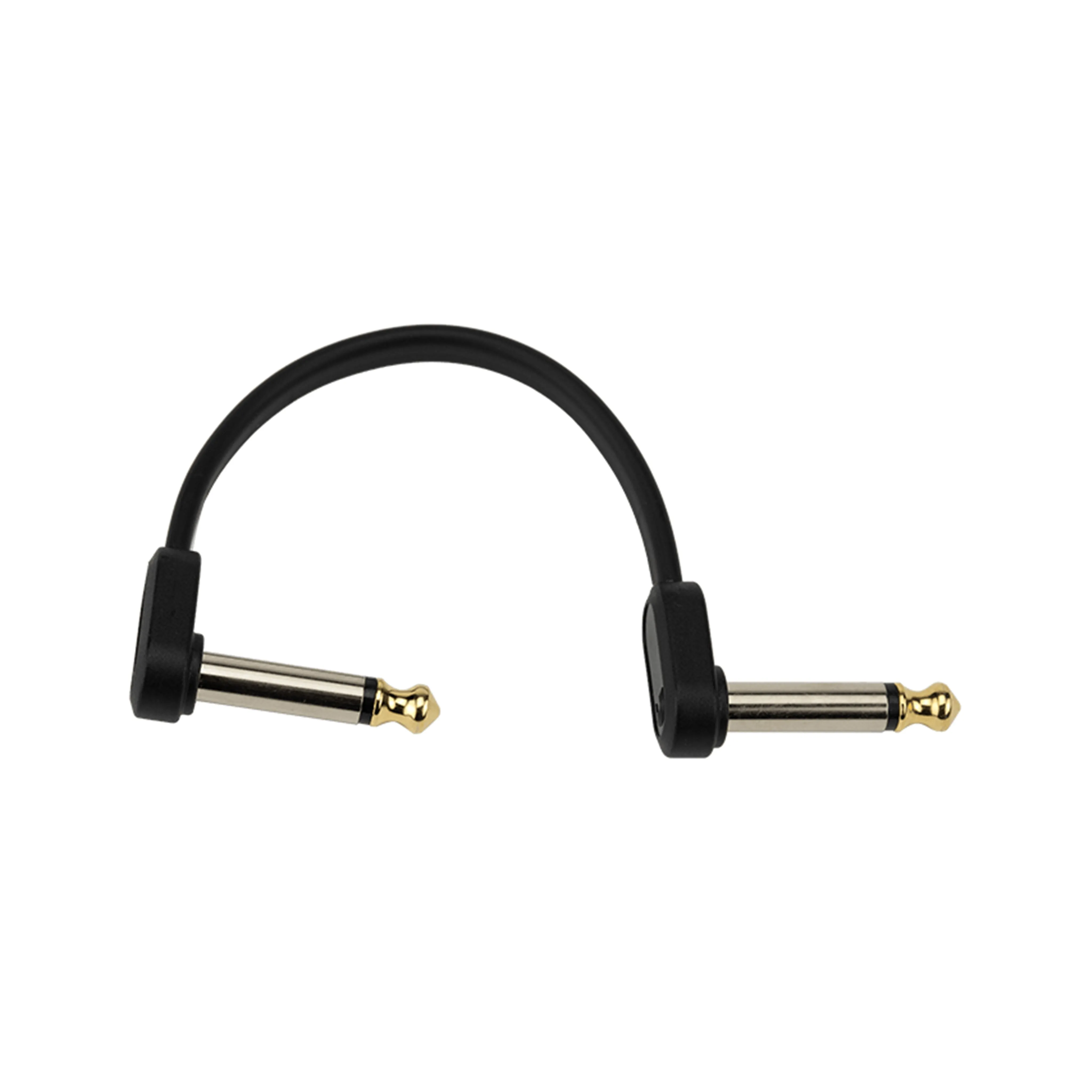 D'Addario PW-FPRR-204OS Offset Right Angle to Right Angle Flat Patch Cable, 4-Inch, Twin-Pack
