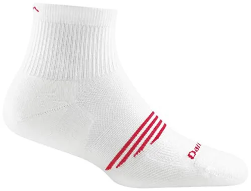 Darn Tough Womens 1107 Element 1/4 Crew Lightweight with Cushion Merino Wool Socks
