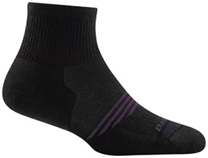 Darn Tough Womens 1107 Element 1/4 Crew Lightweight with Cushion Merino Wool Socks