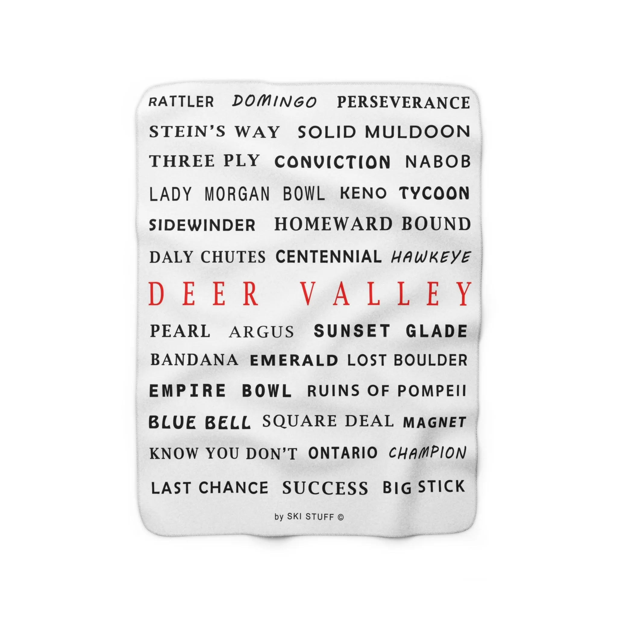 Deer Valley, Utah - Fleece Blanket