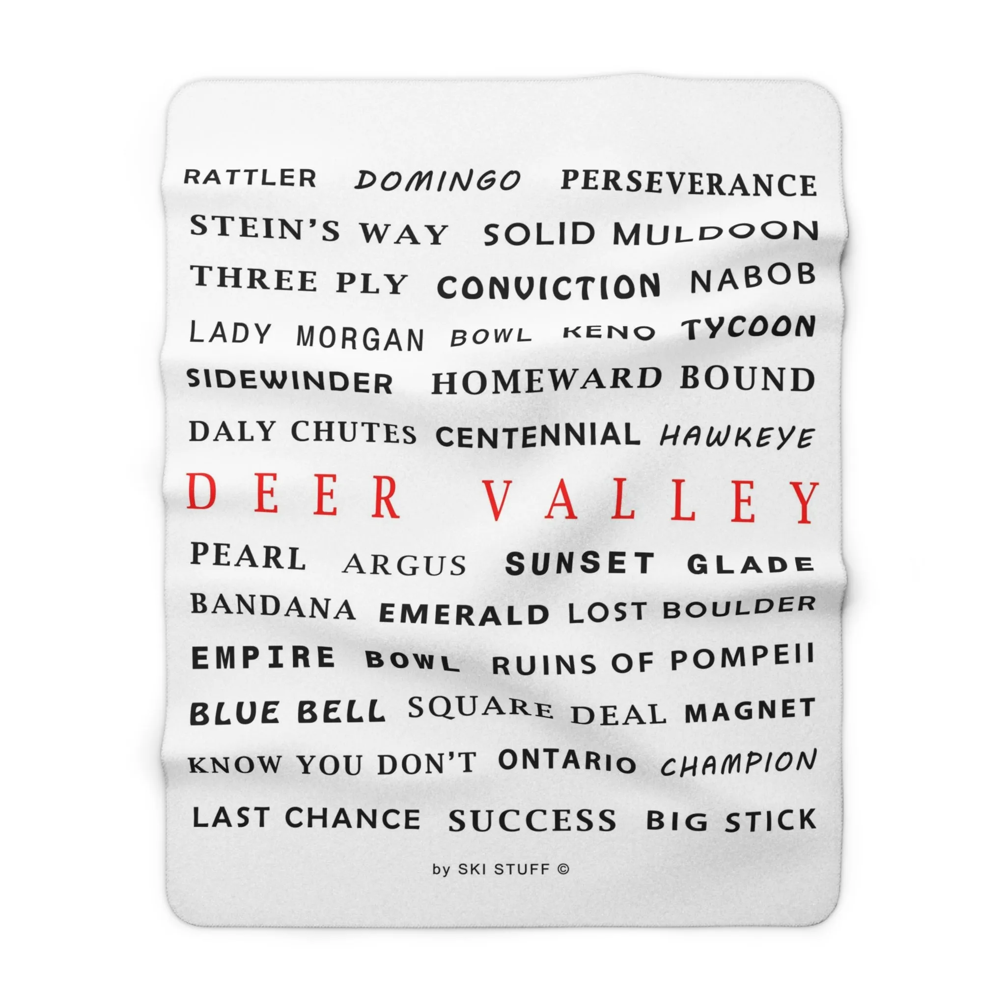 Deer Valley, Utah - Fleece Blanket