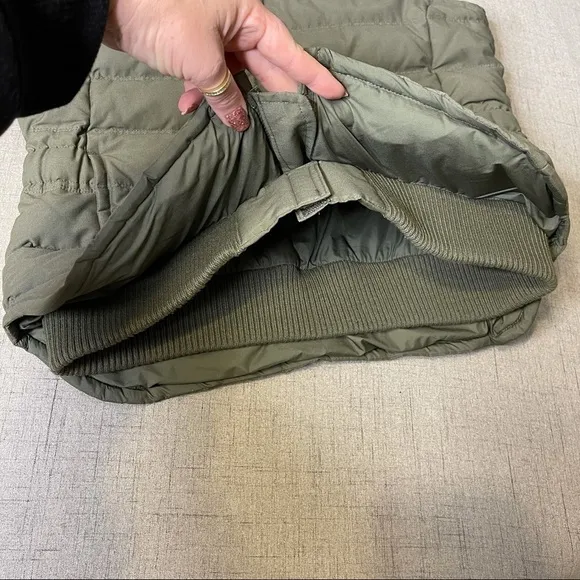 Eddie Bauer Green Goose Down Vest Jacket Waterproof Small
