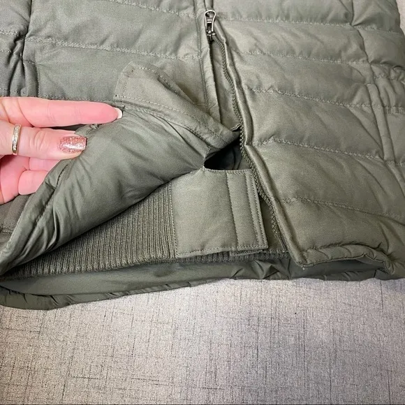 Eddie Bauer Green Goose Down Vest Jacket Waterproof Small
