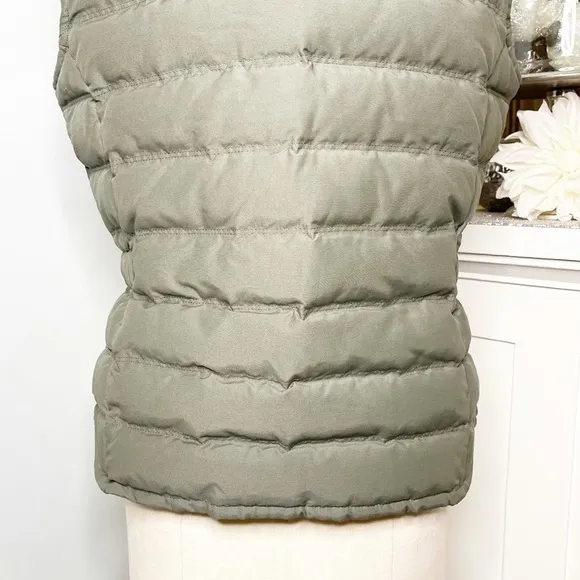 Eddie Bauer Green Goose Down Vest Jacket Waterproof Small