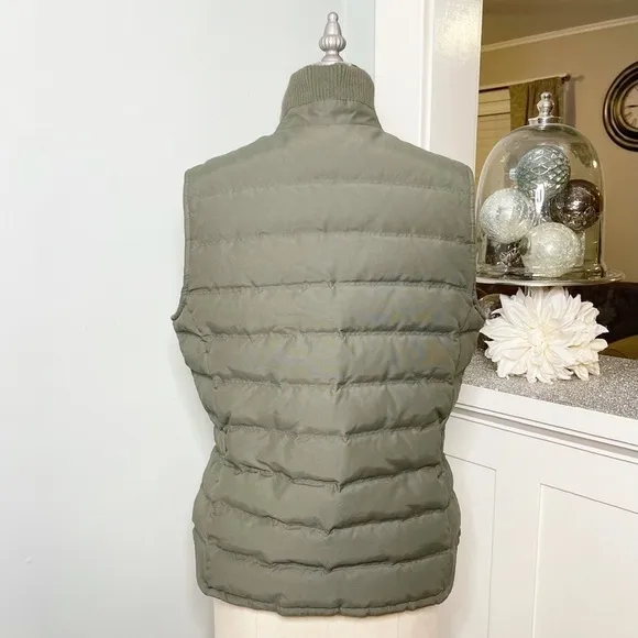 Eddie Bauer Green Goose Down Vest Jacket Waterproof Small