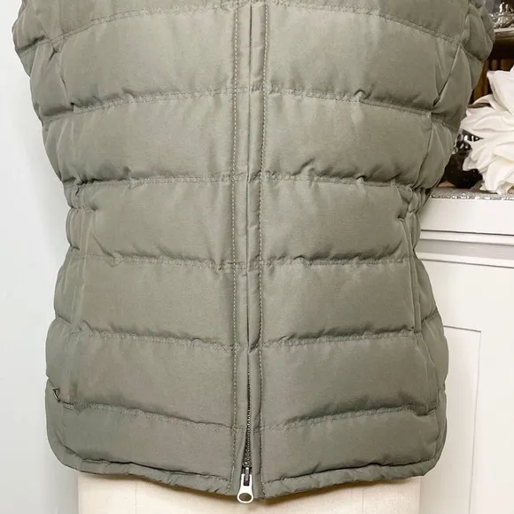 Eddie Bauer Green Goose Down Vest Jacket Waterproof Small