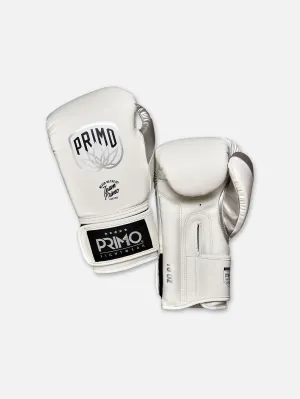 Emblem 2.0 Semi Leather Boxing Gloves - White