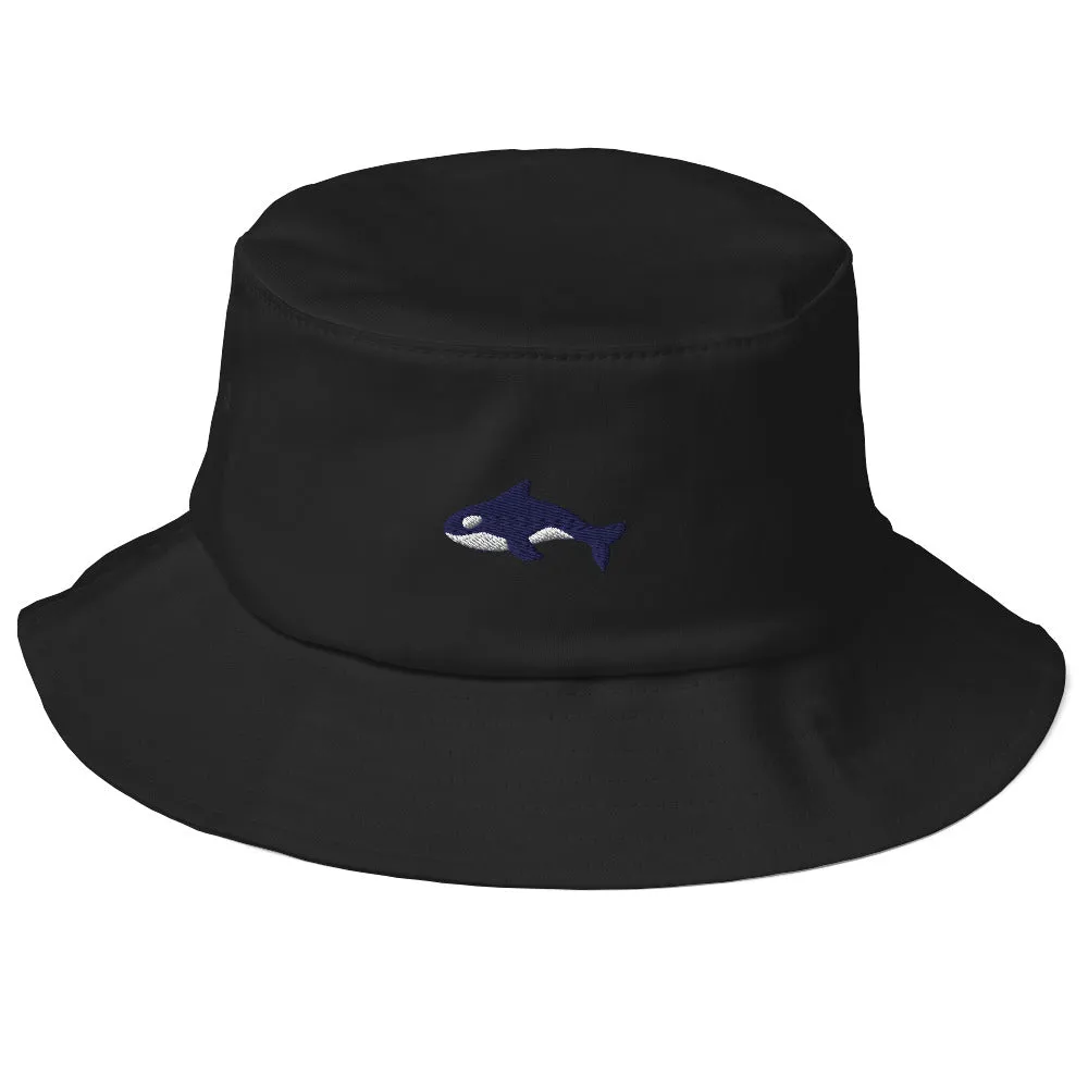 Embroidered Seward Sharks Logo - Old School Bucket Hat
