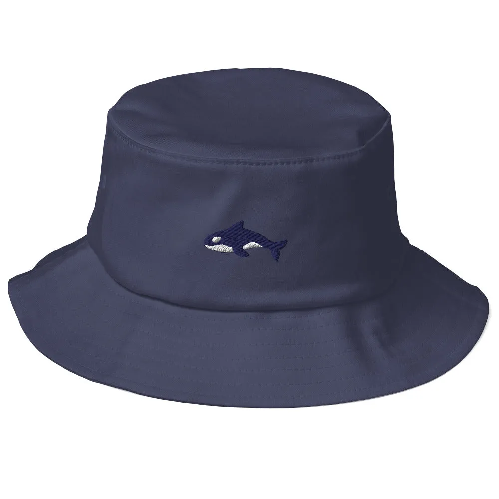 Embroidered Seward Sharks Logo - Old School Bucket Hat