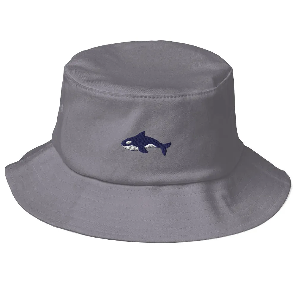 Embroidered Seward Sharks Logo - Old School Bucket Hat