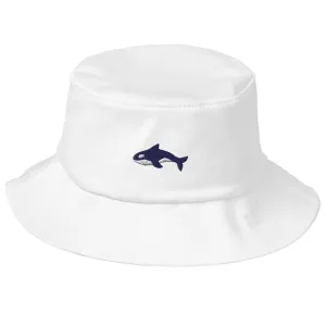 Embroidered Seward Sharks Logo - Old School Bucket Hat