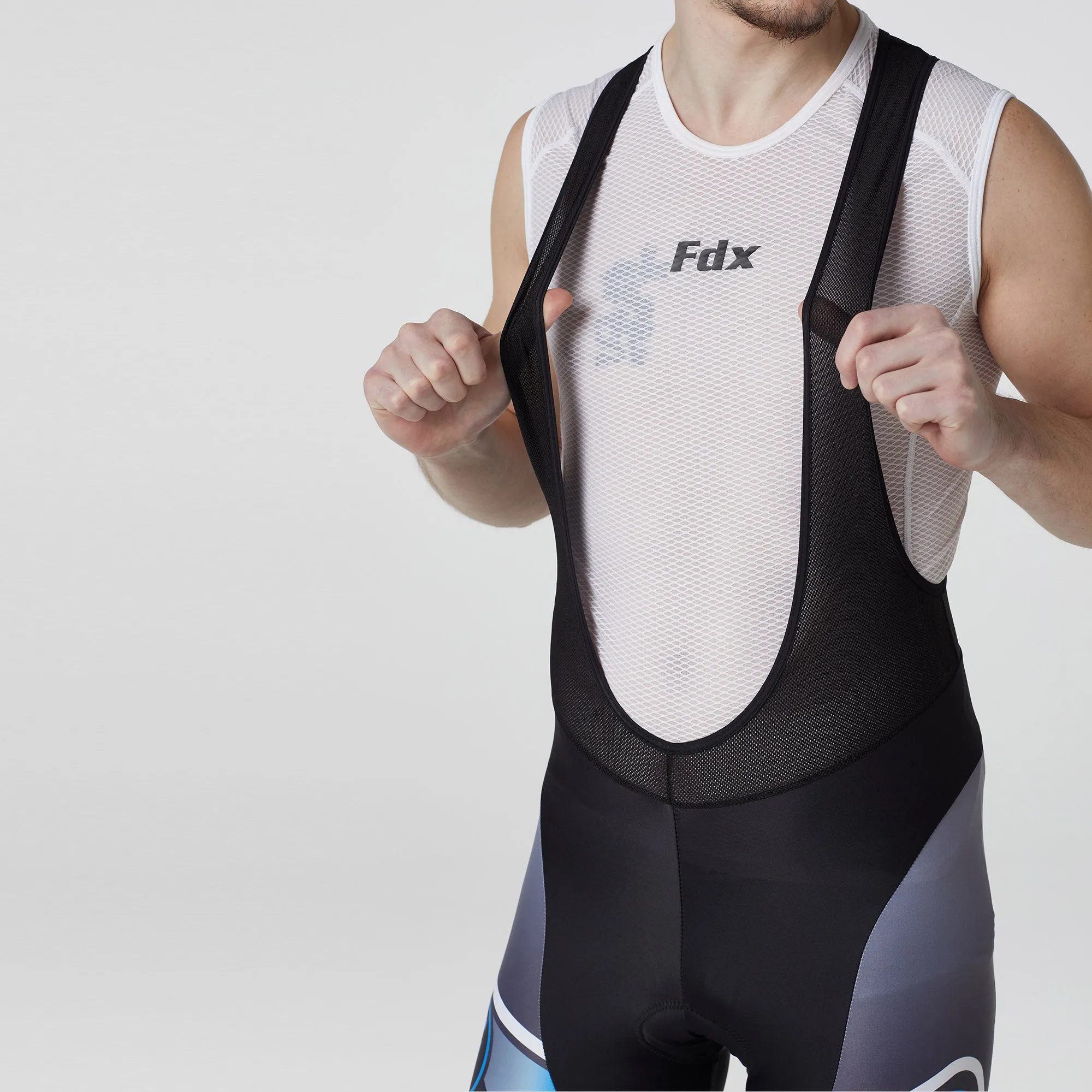 Fdx Signature Blue Men's & Boy's Summer Cycling Bib Shorts