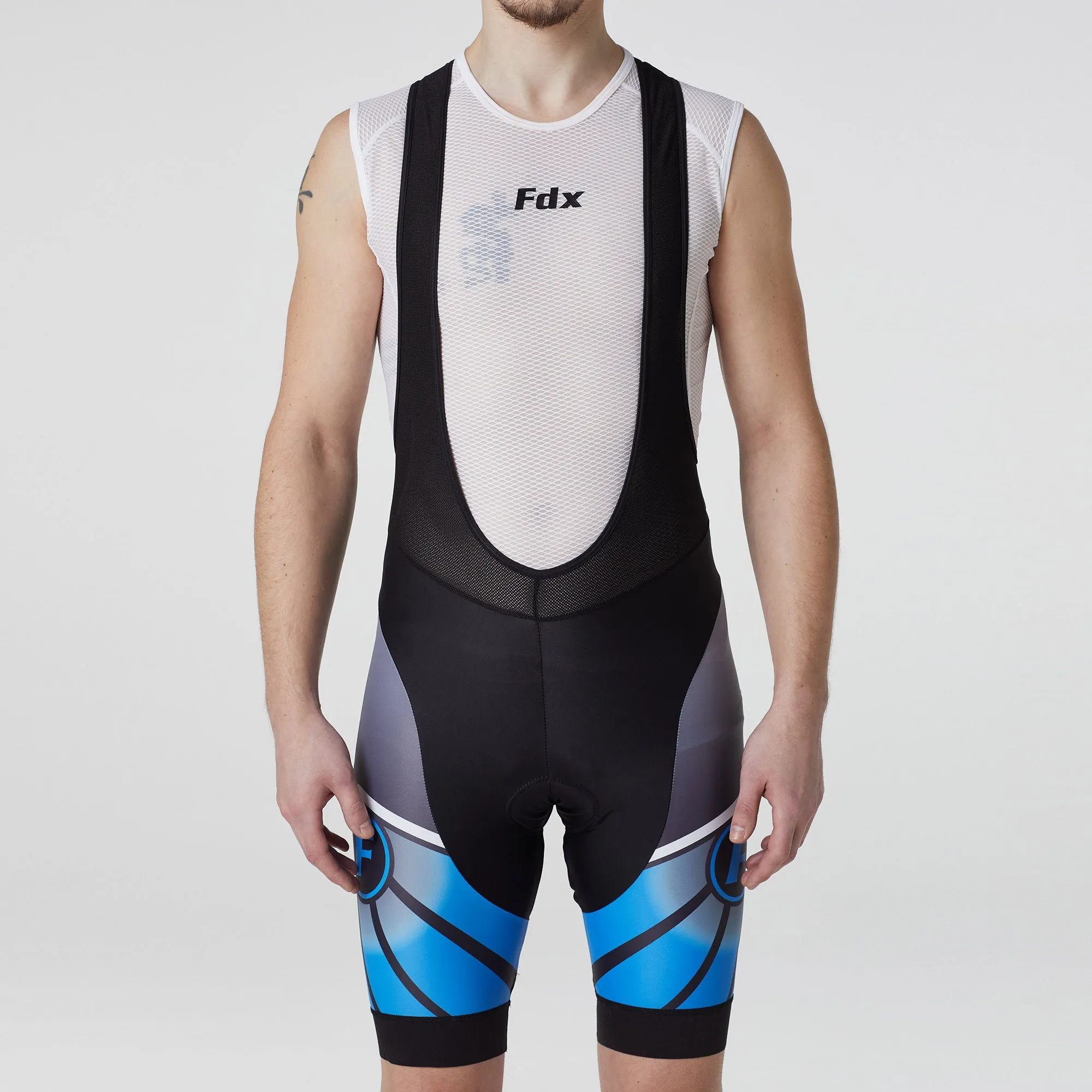 Fdx Signature Blue Men's & Boy's Summer Cycling Bib Shorts
