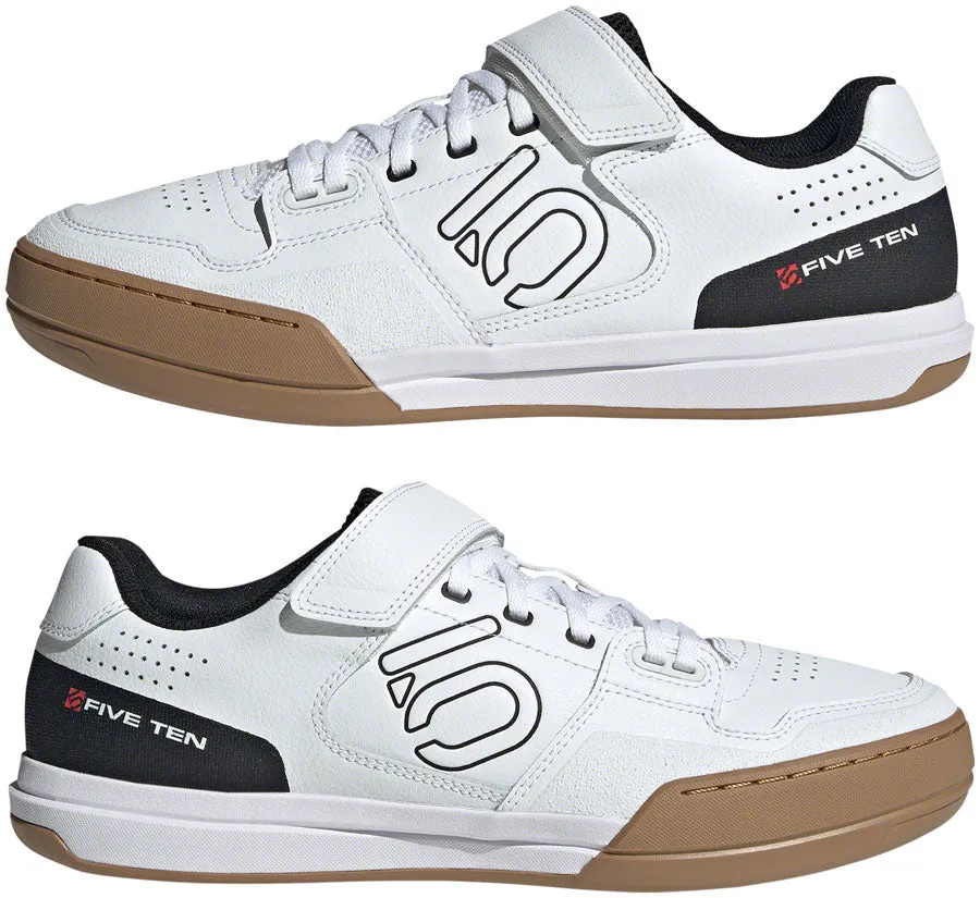 Five Ten Hellcat Mountain Clipless Shoes - Mens FTWR White/Core BLK/Red 6.5