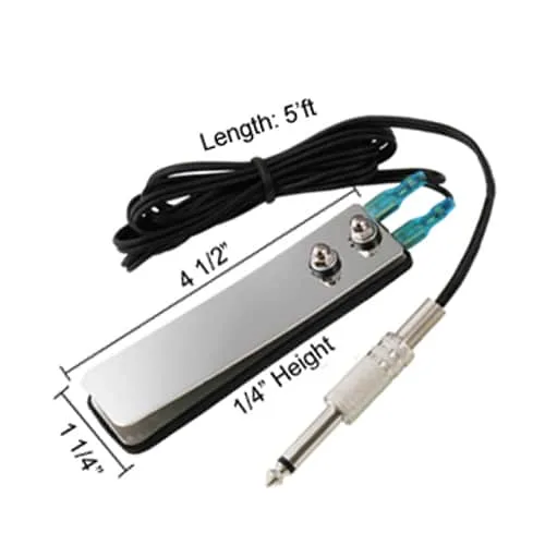Flat Chrome  Foot Pedal