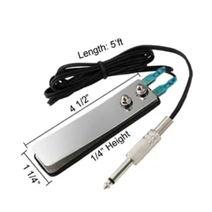 Flat Chrome  Foot Pedal