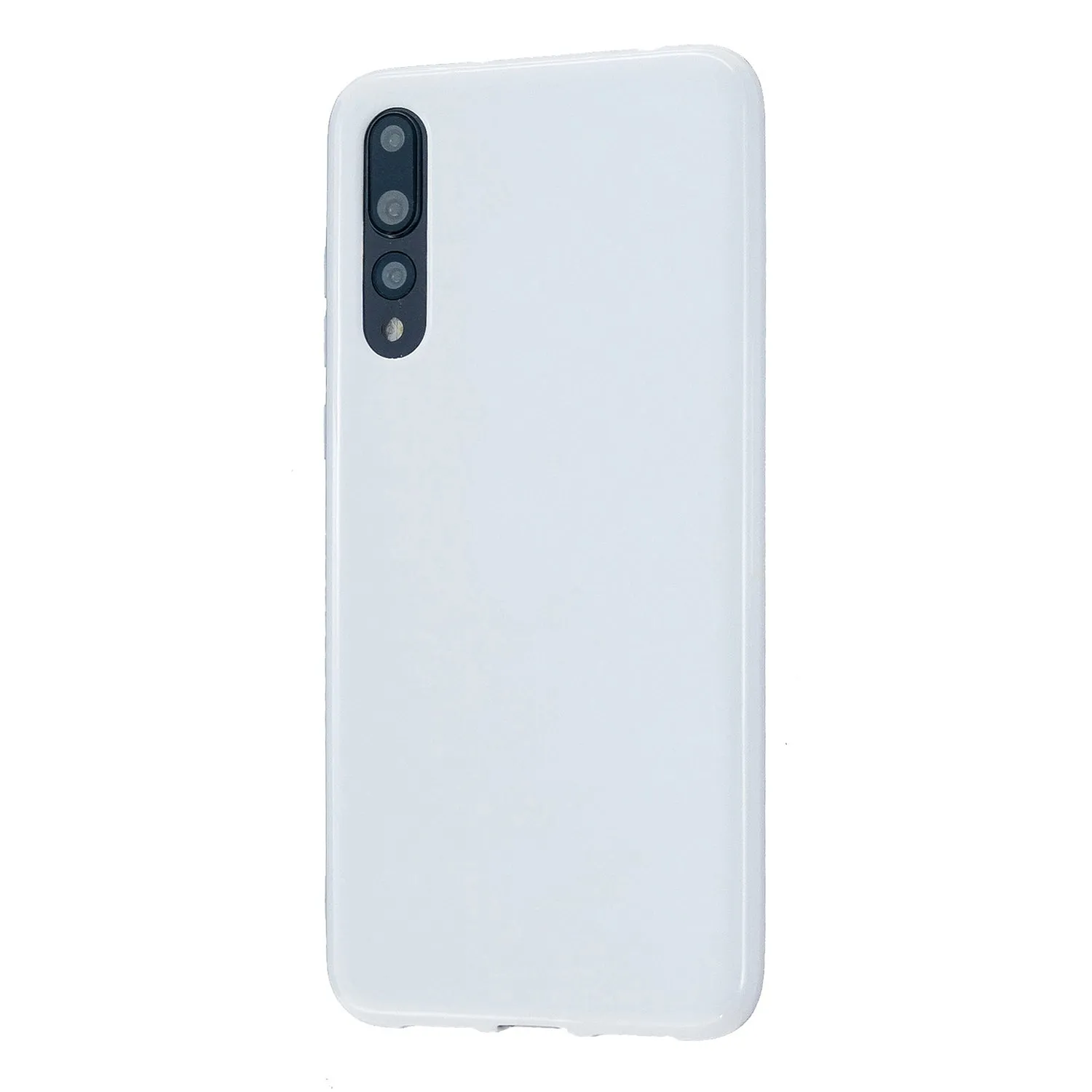 For HUAWEI P20/P20 Lite/P20 Pro Cellphone Case Simple Profile Soft TPU Phone Case Anti-Slip Smartphone Cover Fluorescent green