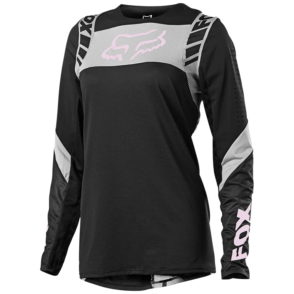 FOX WOMENS FLEXAIR MACH ONE JERSEY [BLACK]