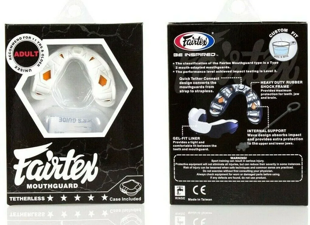 Genuine Fairtex Muay Thai Boxing MMA Fighter Mouth Guard Comfort Custom Fit Gel Mouth Protector